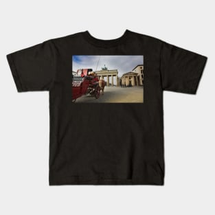 Brandenburg Gate, Berlin City colored Kids T-Shirt